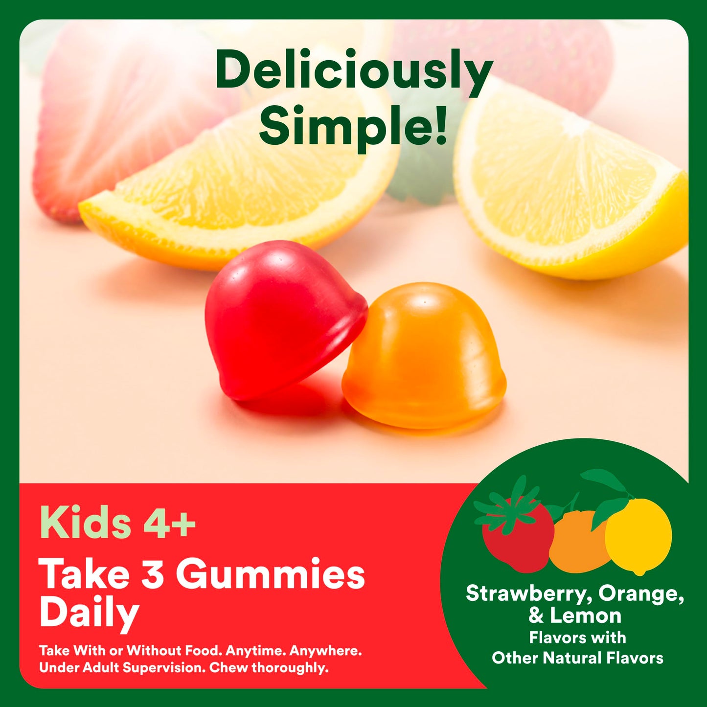 SmartyPants Kids Multivitamin & Fiber Gummies, 90 Count