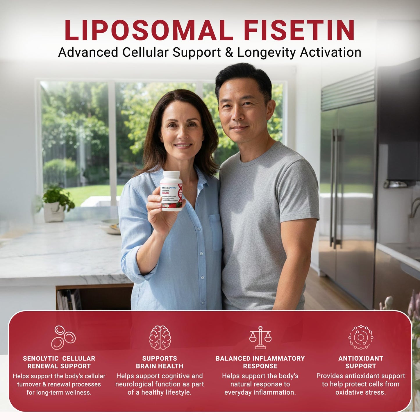 GenuinePurity Liposomal Fisetin 150mg Capsule, 60 Capsules