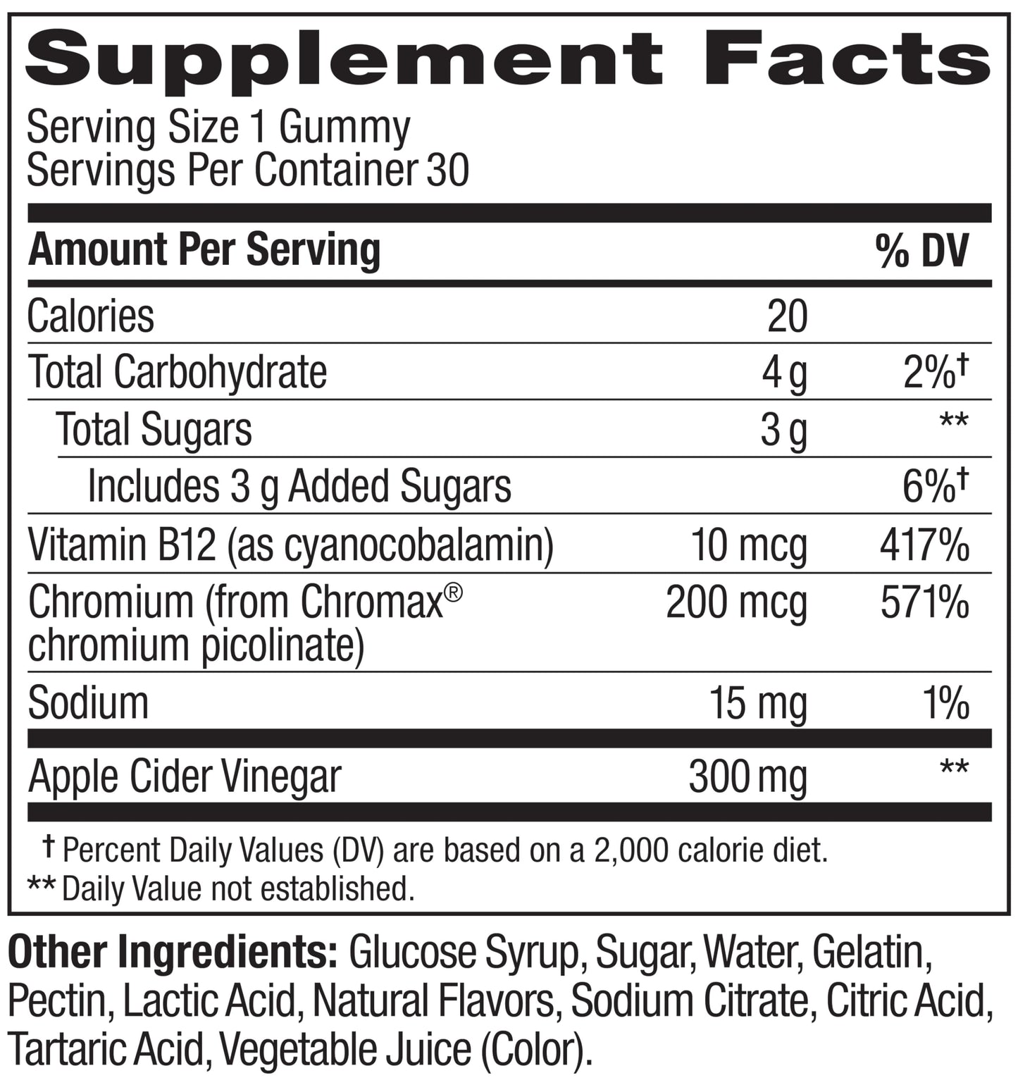 OLLY Metabolism Gummy Rings Apple Cider Vinegar Vitamin B12 Chromium Energy and Digestive Health Chewable Supplement Apple Flavor, 30 Count