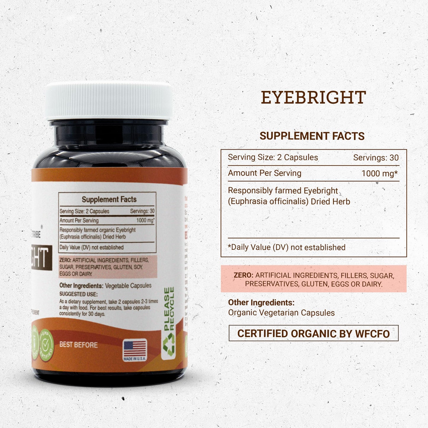 Secrets of the Tribe Eyebright 60 Capsules