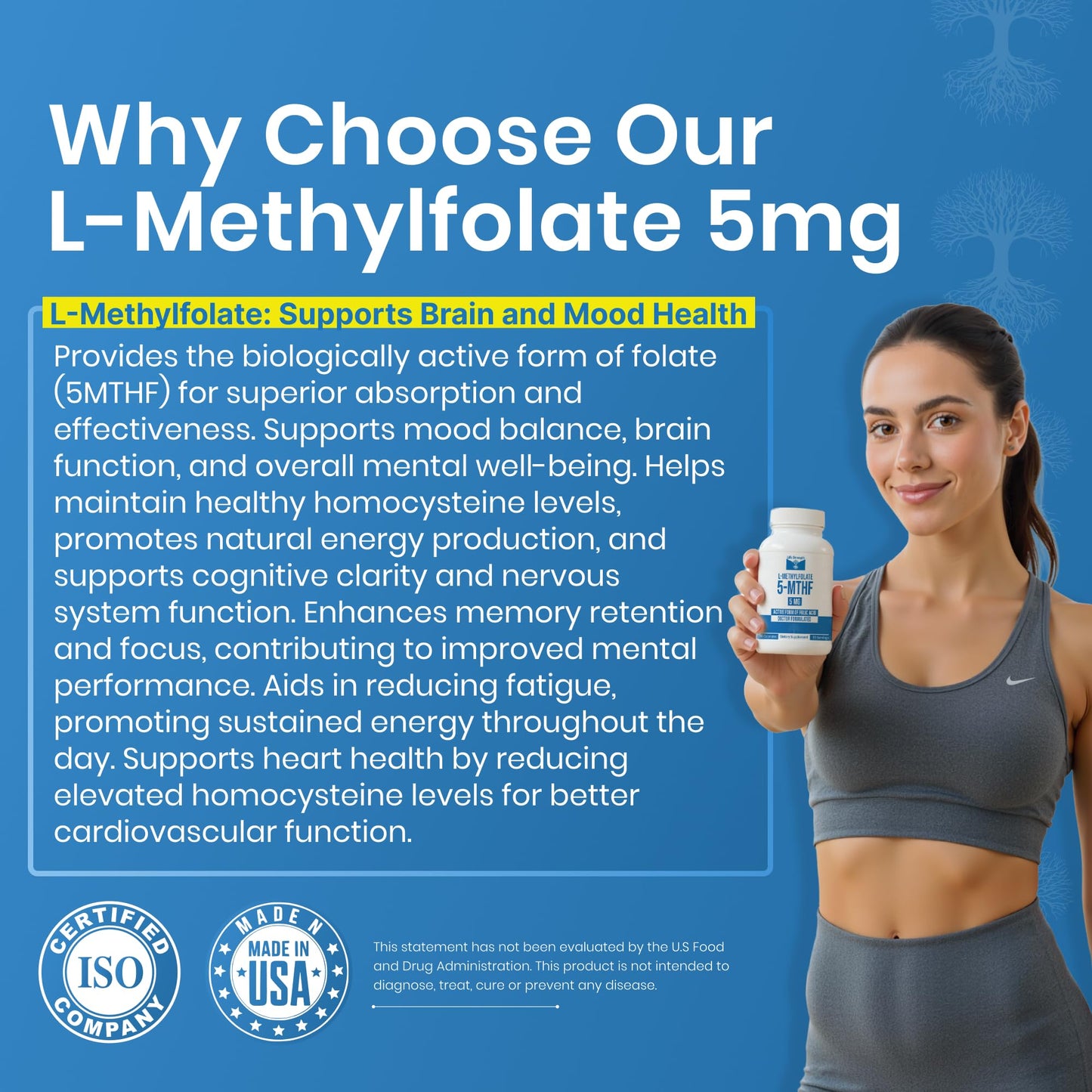 LifeStrength L Methylfolate 5mg Capsules 90 Count