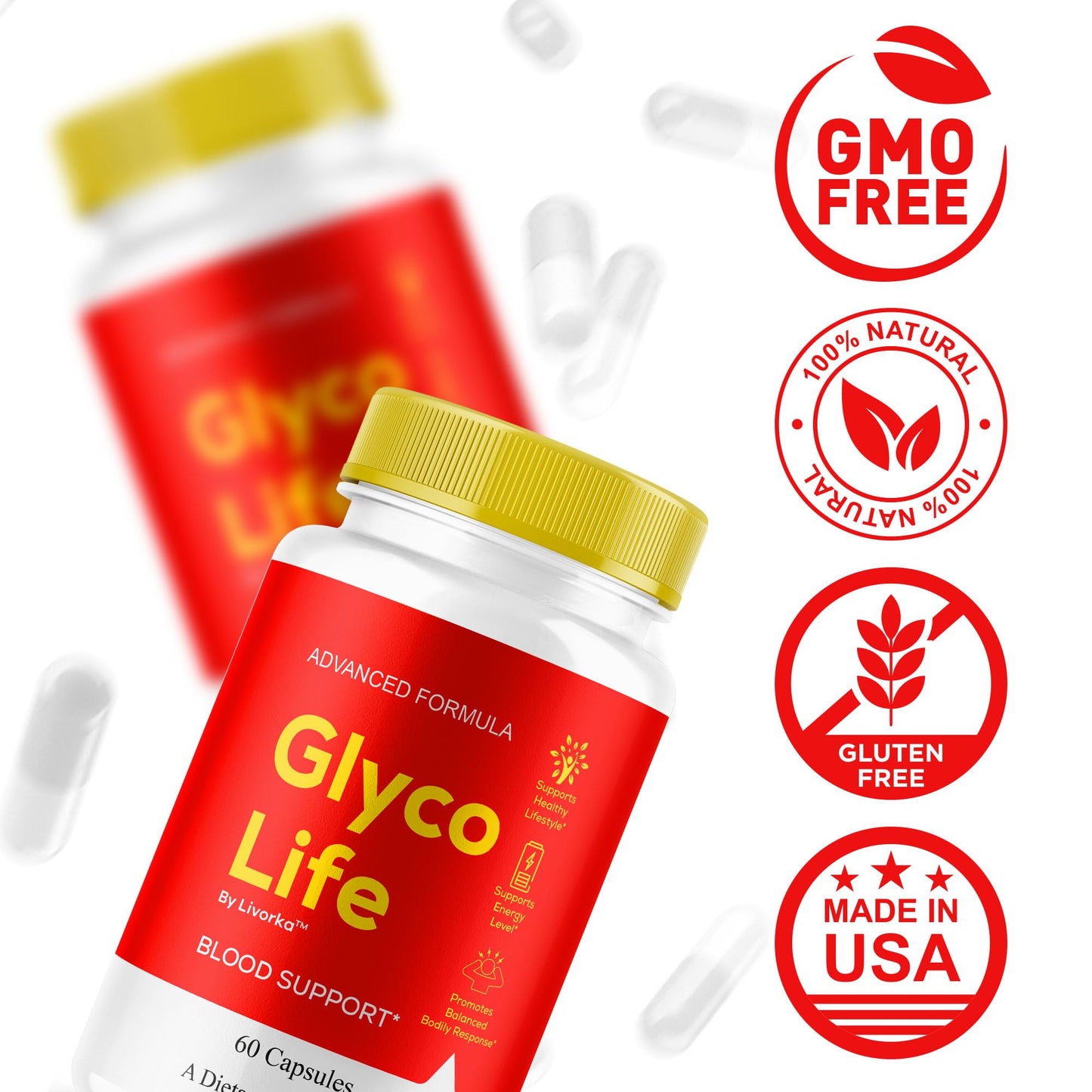 LIVORKA Glyco Life Capsules, 60 Count