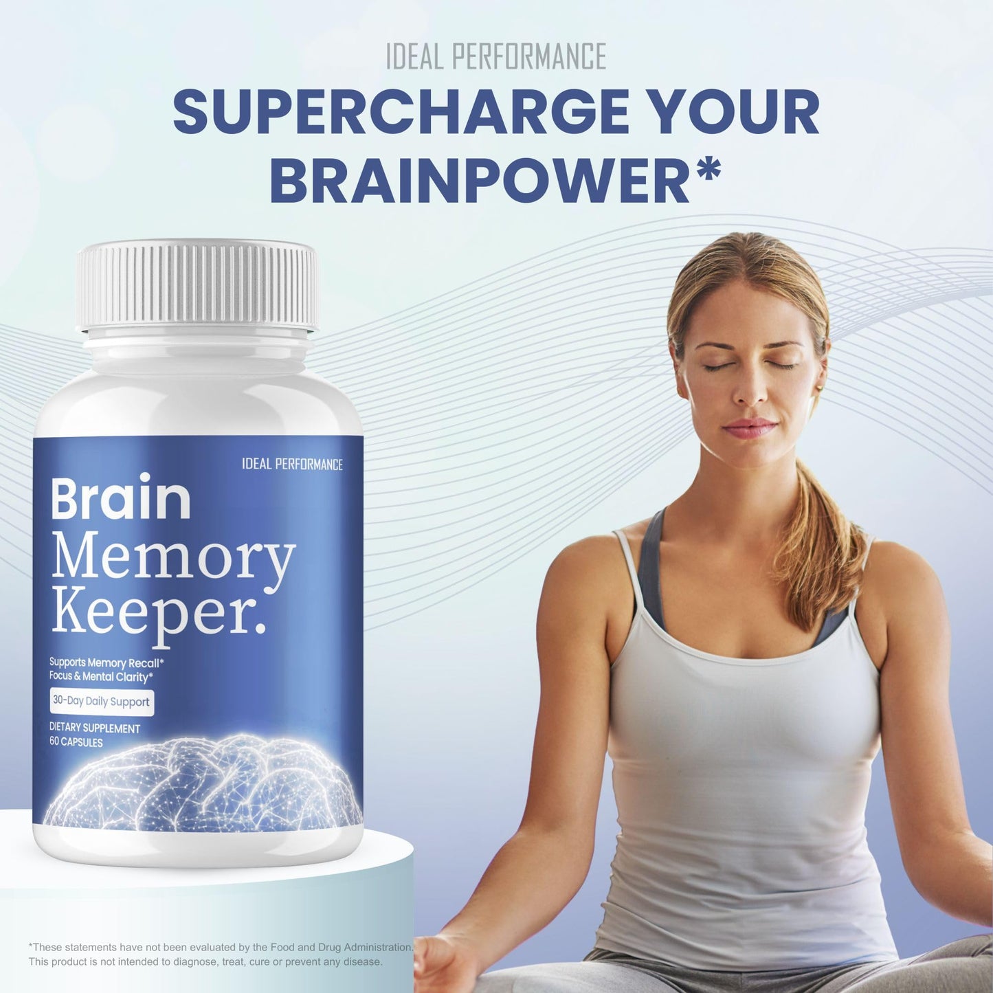 IDEAL PERFORMANCE Brain Memory Keeper Capsules 120 Count