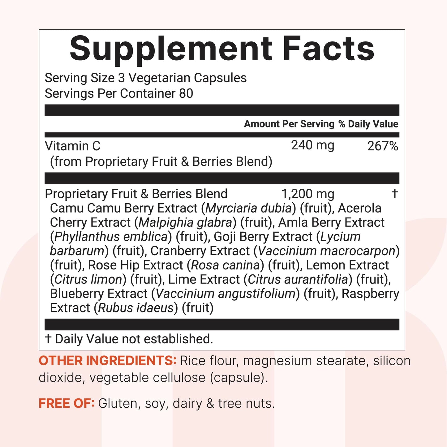 Micro Ingredients Whole Food Vitamin C Complex Capsule 240