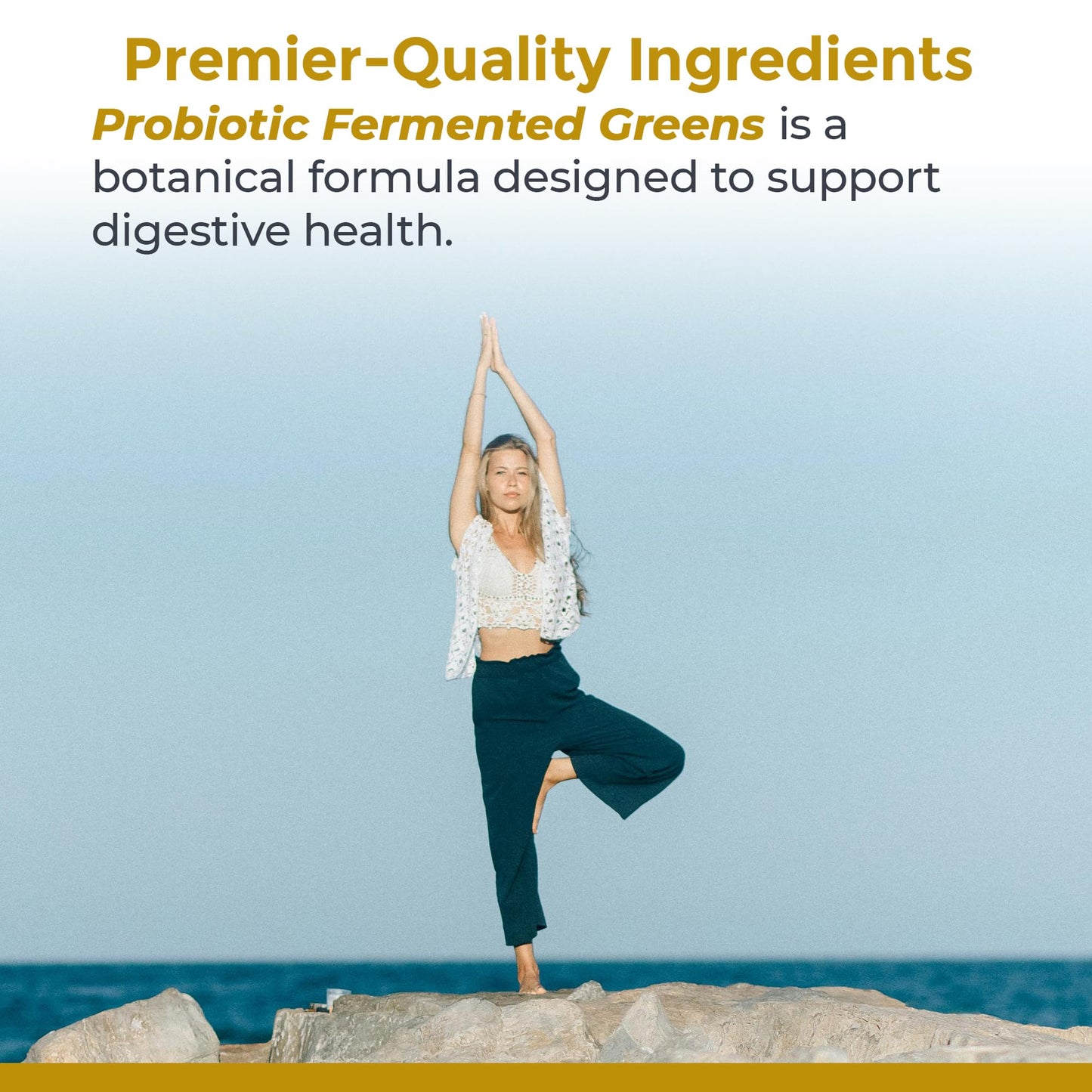 Premier Research Labs Probiotic Fermented Greens Capsules, 150 Count