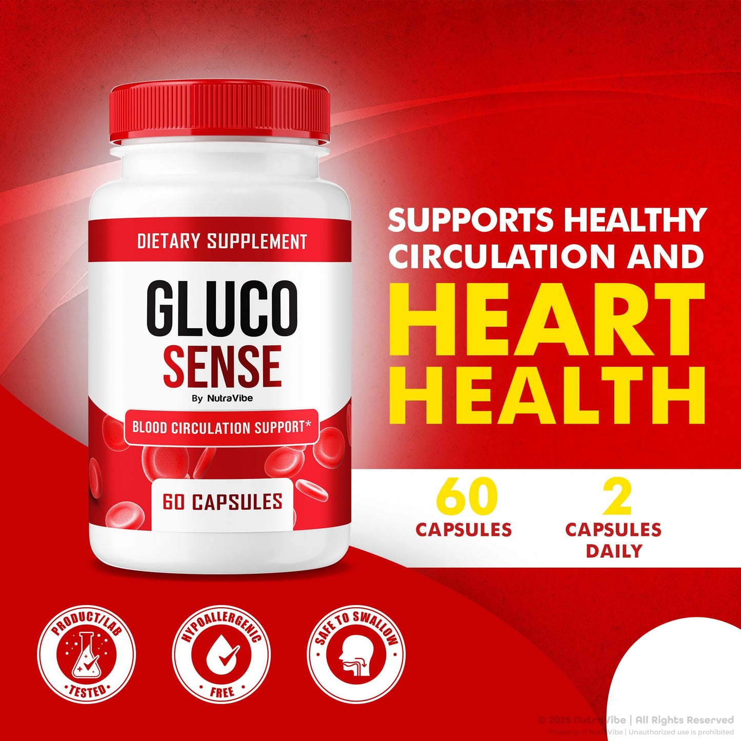 NutraVibe GlucoSense 60 Capsules