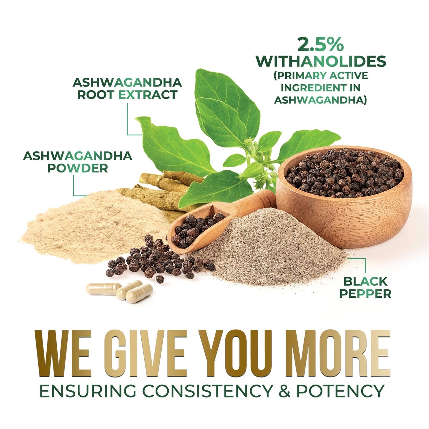 Nature's Nutrition Ashwagandha 60 Capsules