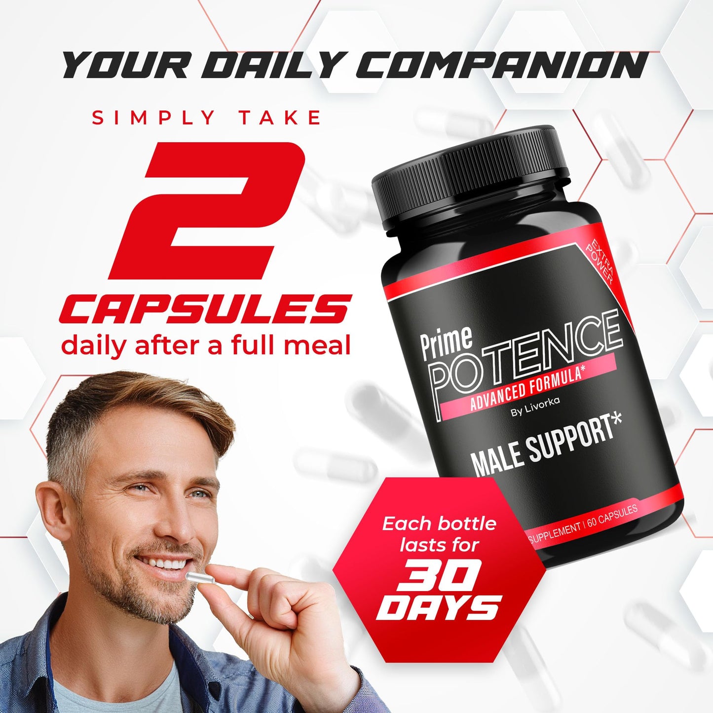 LIVORKA Prime Potence Capsules, 120 Capsules
