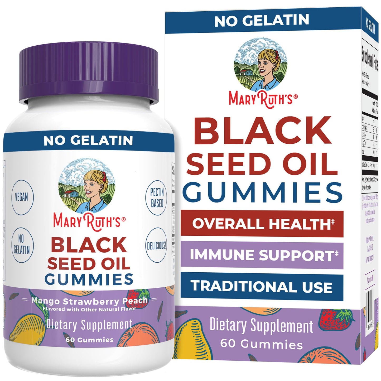 MARYRUTH'S Organics Black Seed Oil Gummies 60 Gummies