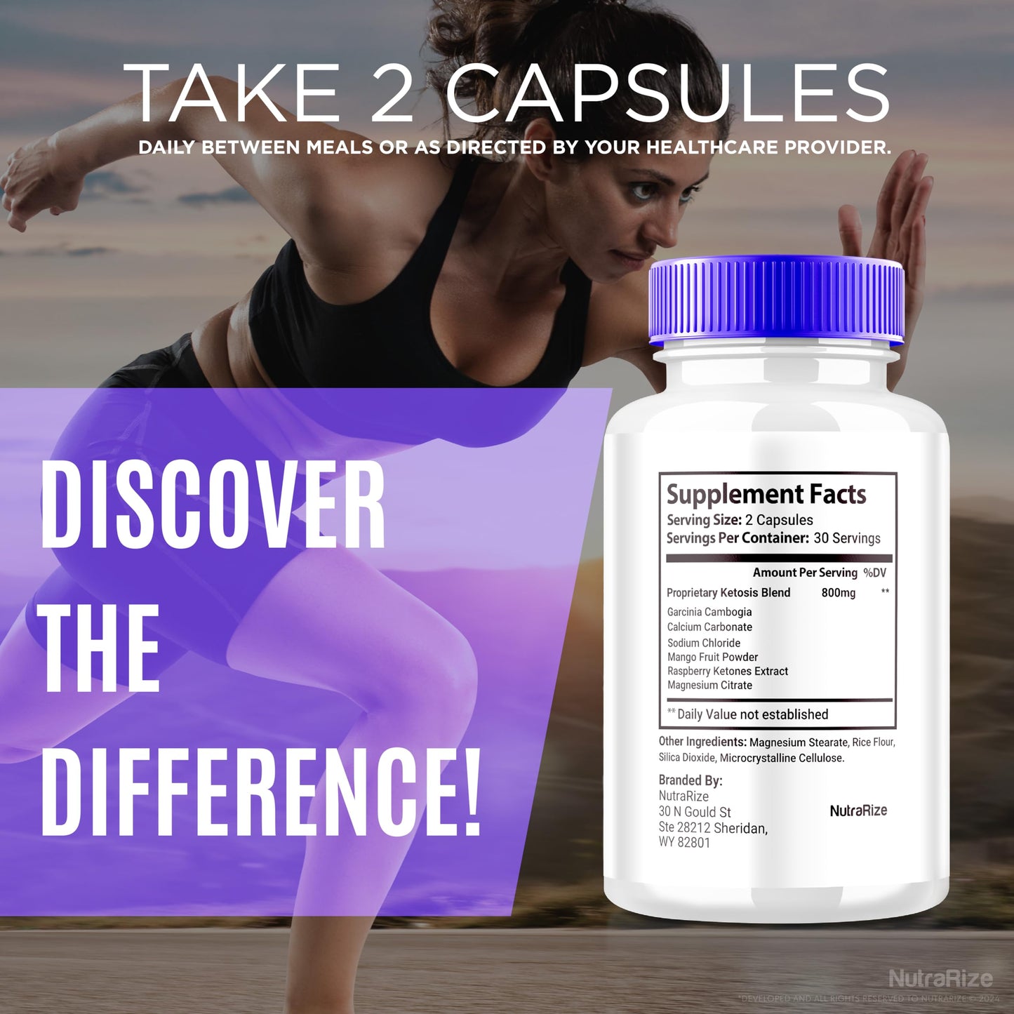 NutraRize Keto ACV 60 Capsules