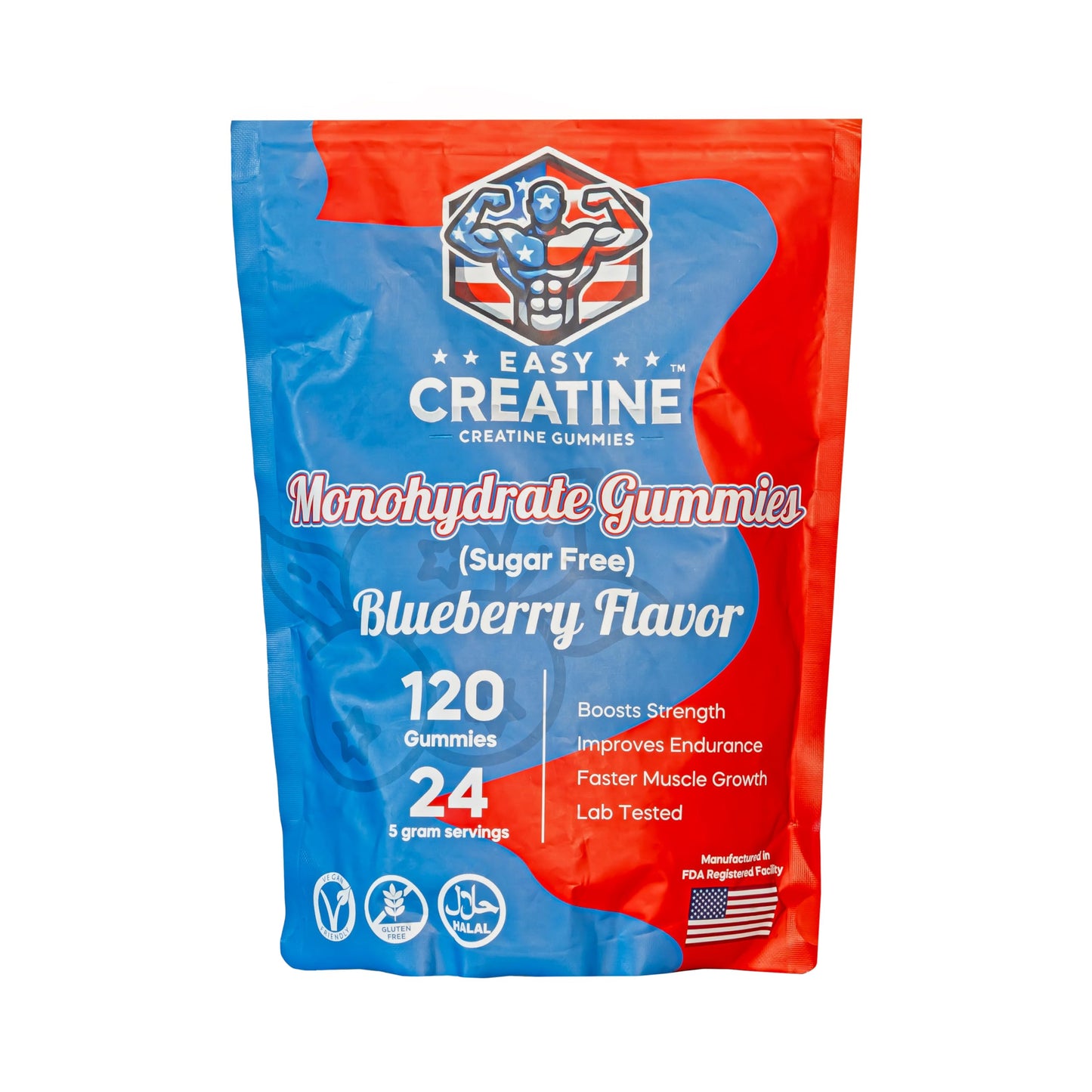 EasyCreatine Creatine Infused Gummies 120 Count