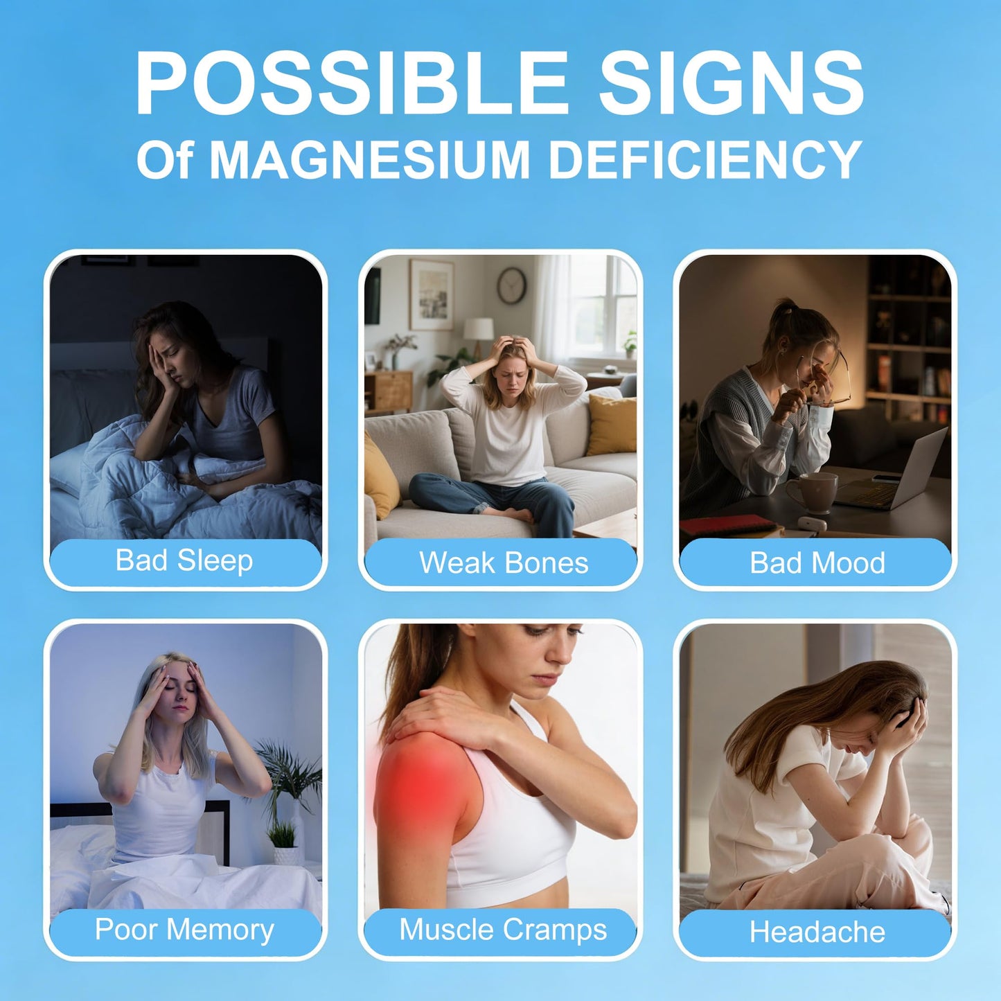 CARE GIFT Magnesium Bisglycinate Gummies 400mg with Vitamin D3, B6 & L-Theanine, Sleep Support, Calm, Muscle Relaxation, Bone Health, 90 Gummies