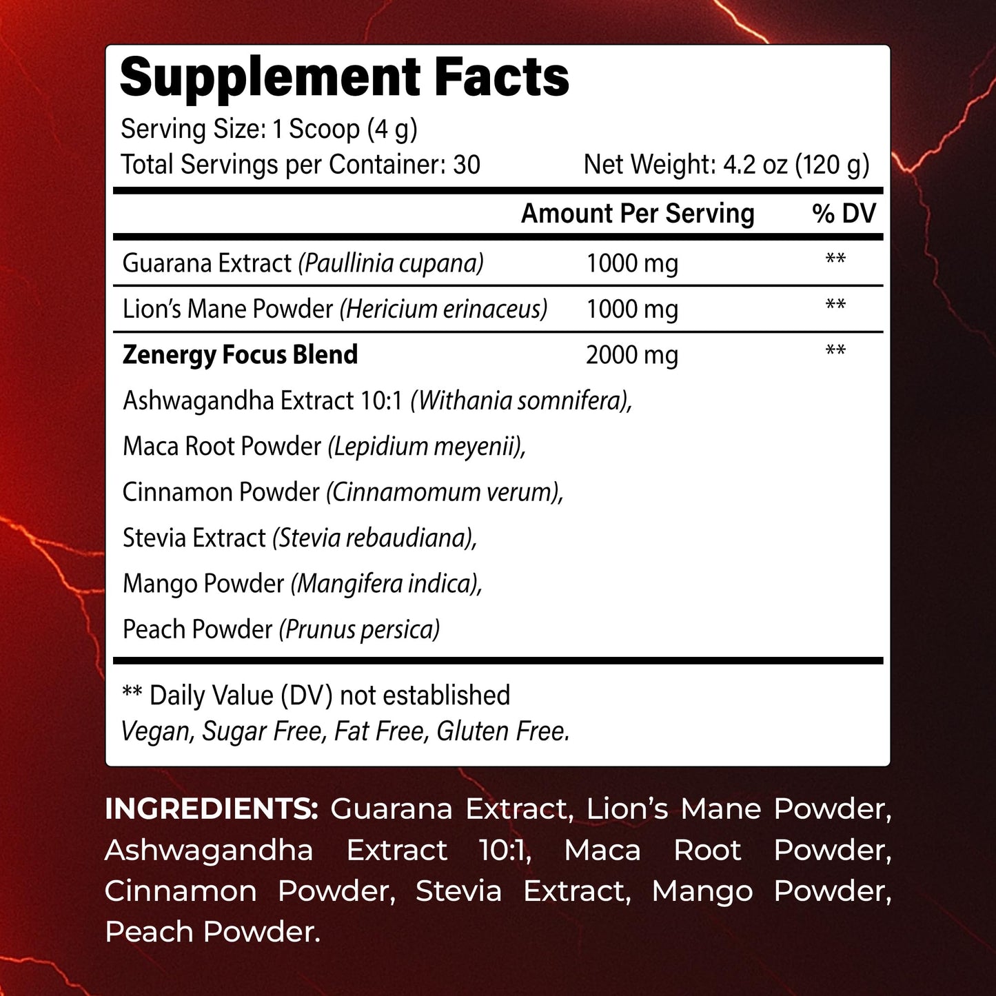 BloomBoost Guarana Powder 4.23 oz