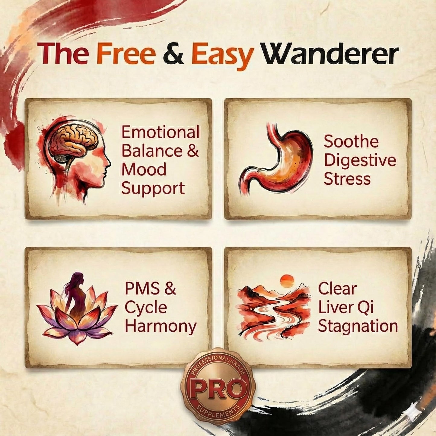 Energy Flo Xiao Yao Wan (Free & Easy Wanderer) Traditional Chinese Herbal Supplement with Bupleurum & Dong Quai for Liver Qi Support & Stress Balance, 200 Tablets