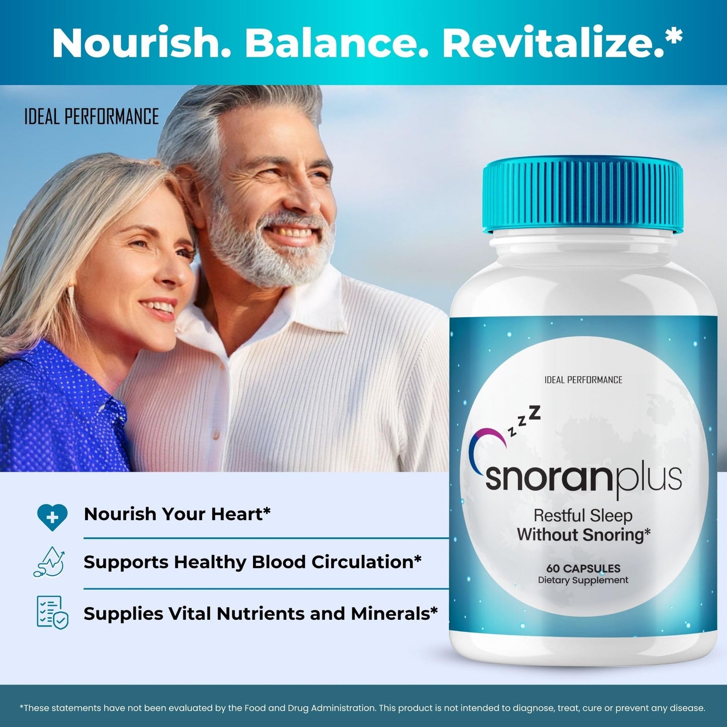 IDEAL PERFORMANCE Snoran Plus Capsules 120 Count