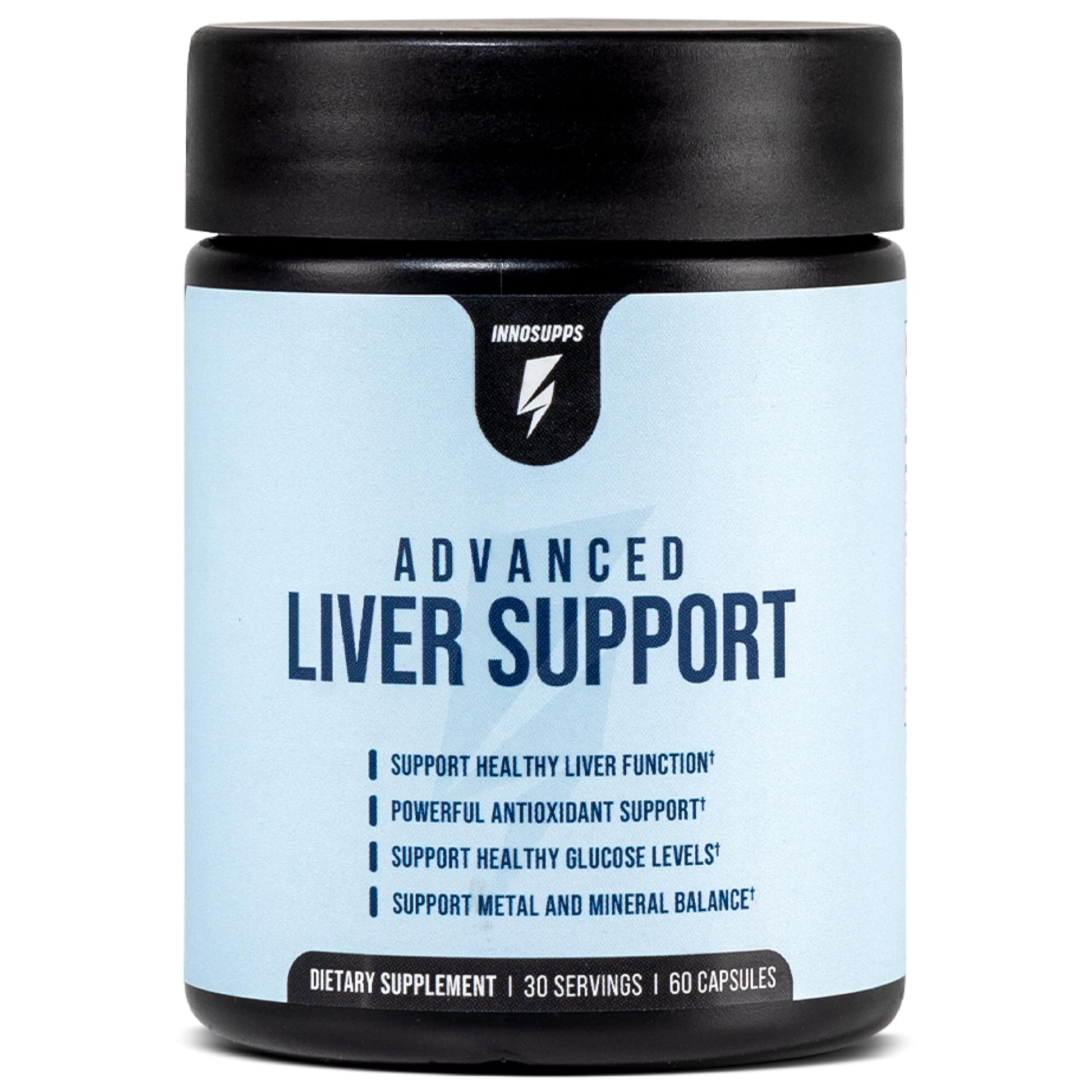 InnoSupps Advanced Liver Support Supplement with NAC, Milk Thistle, Selenium & Vitamin C Capsules, 60 Count