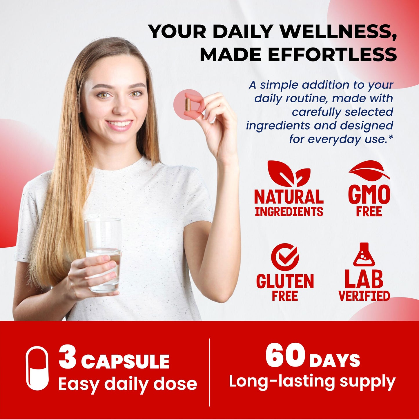 ULTRA HERBS Creatine Monohydrate Capsules, 180 Count