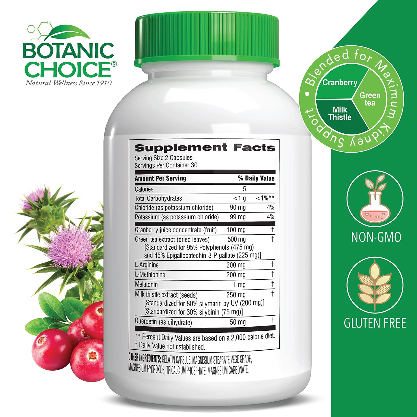 Botanic Choice Ultra Kidney Complex Capsules 60 Count