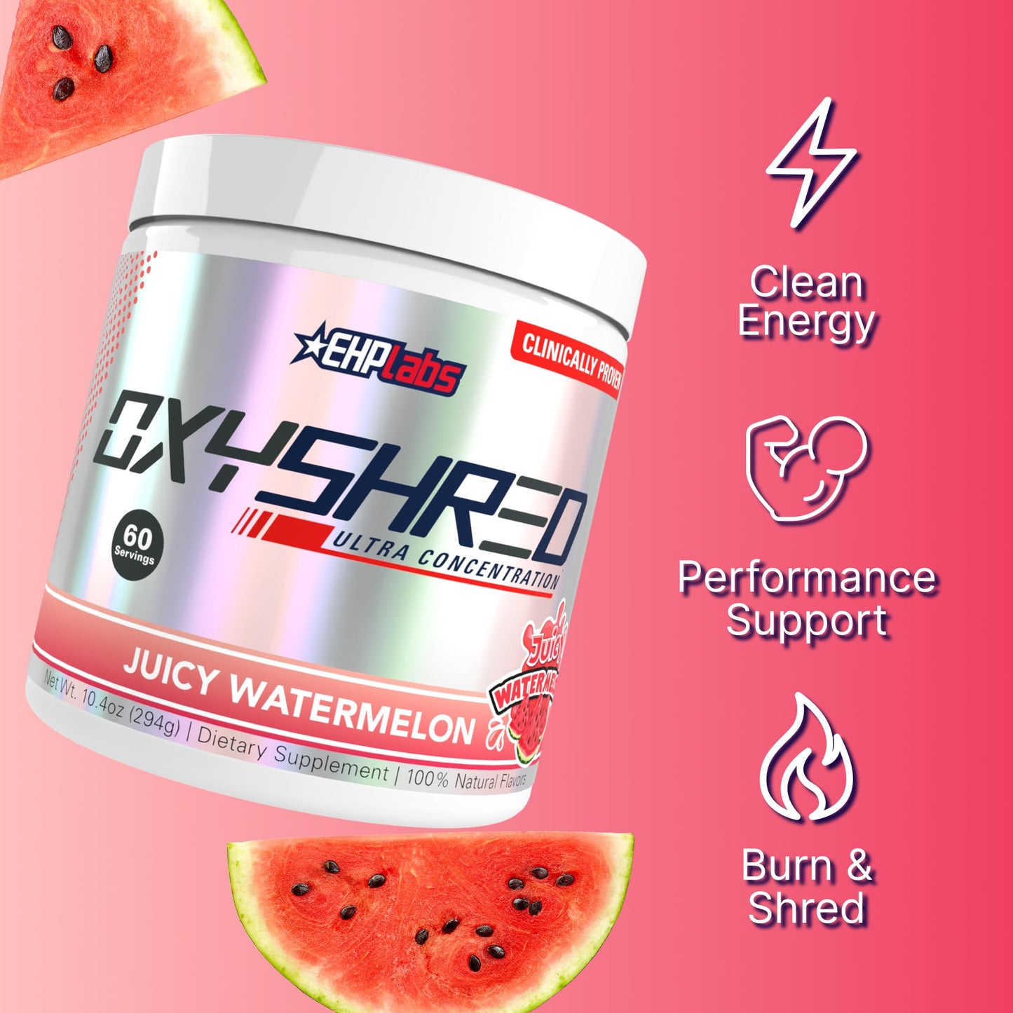 EHP LABS OxyShred Pre Workout Powder 10.4 Ounce