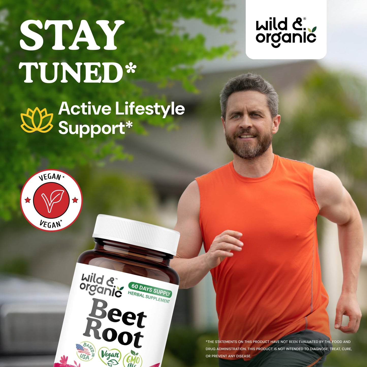 Wild & Organic Beet Root Capsules 60 Count