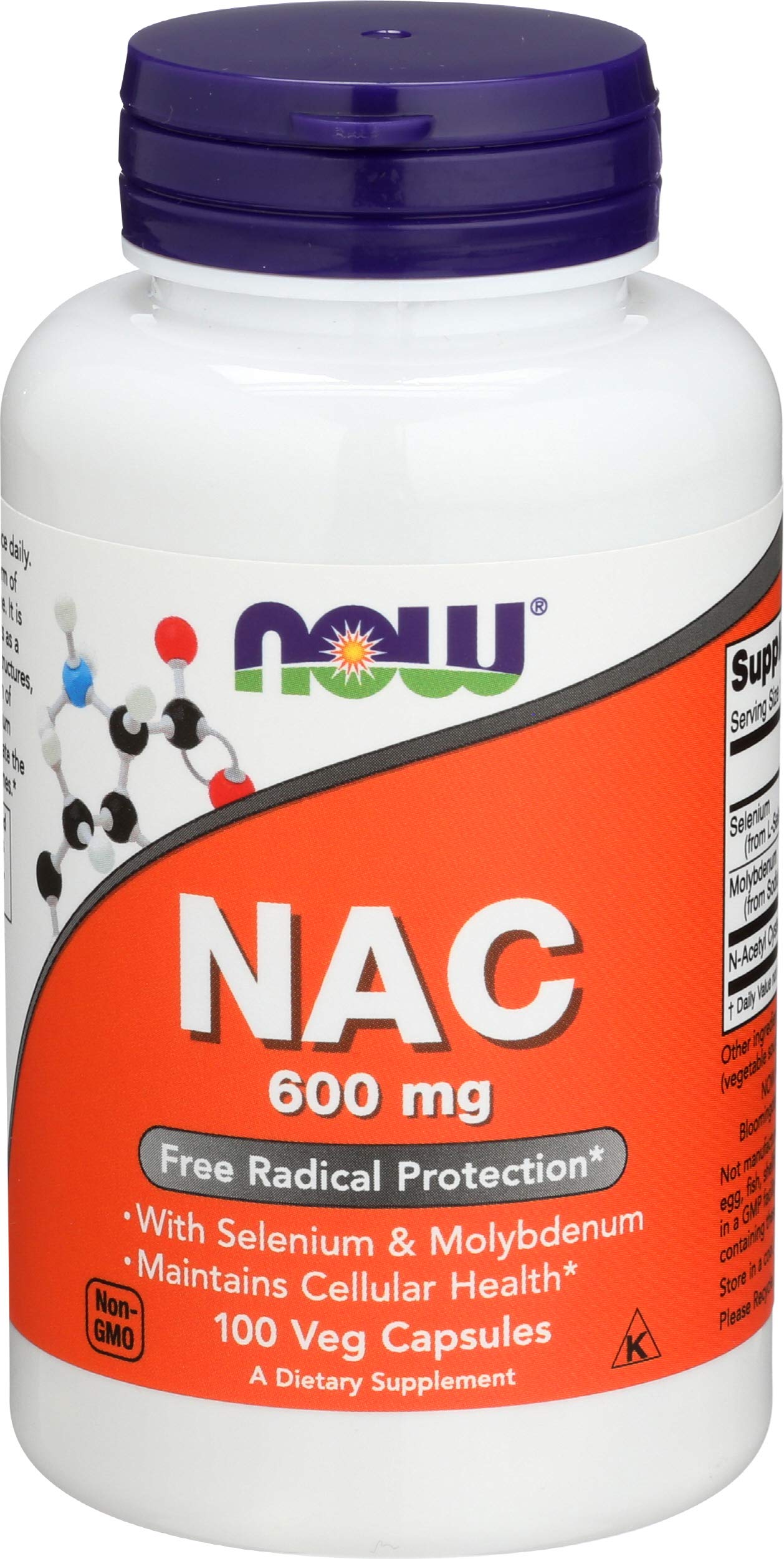 NOW Foods NAC 600mg Capsules, 100 Count