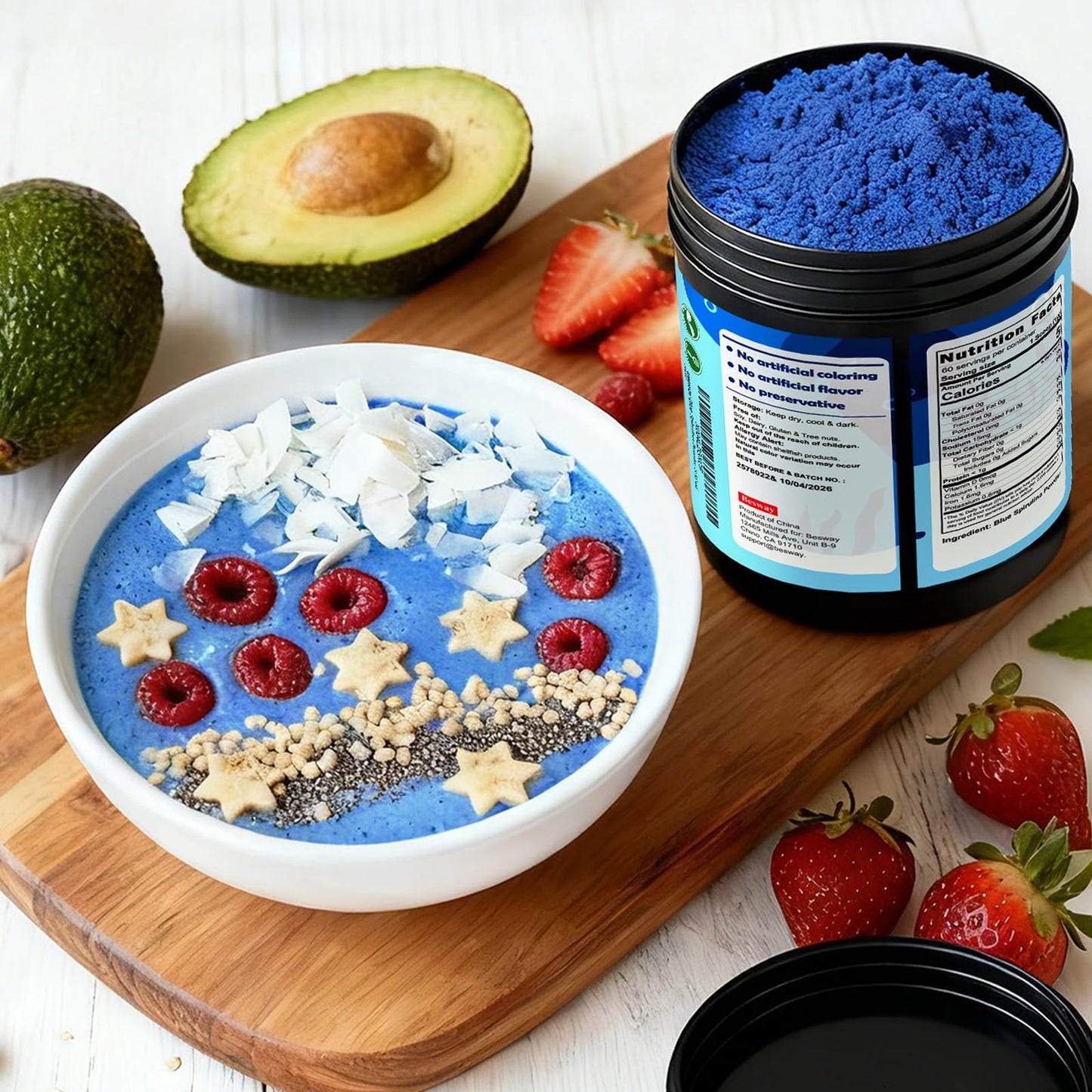 Besway Blue Spirulina Powder 2.12 oz