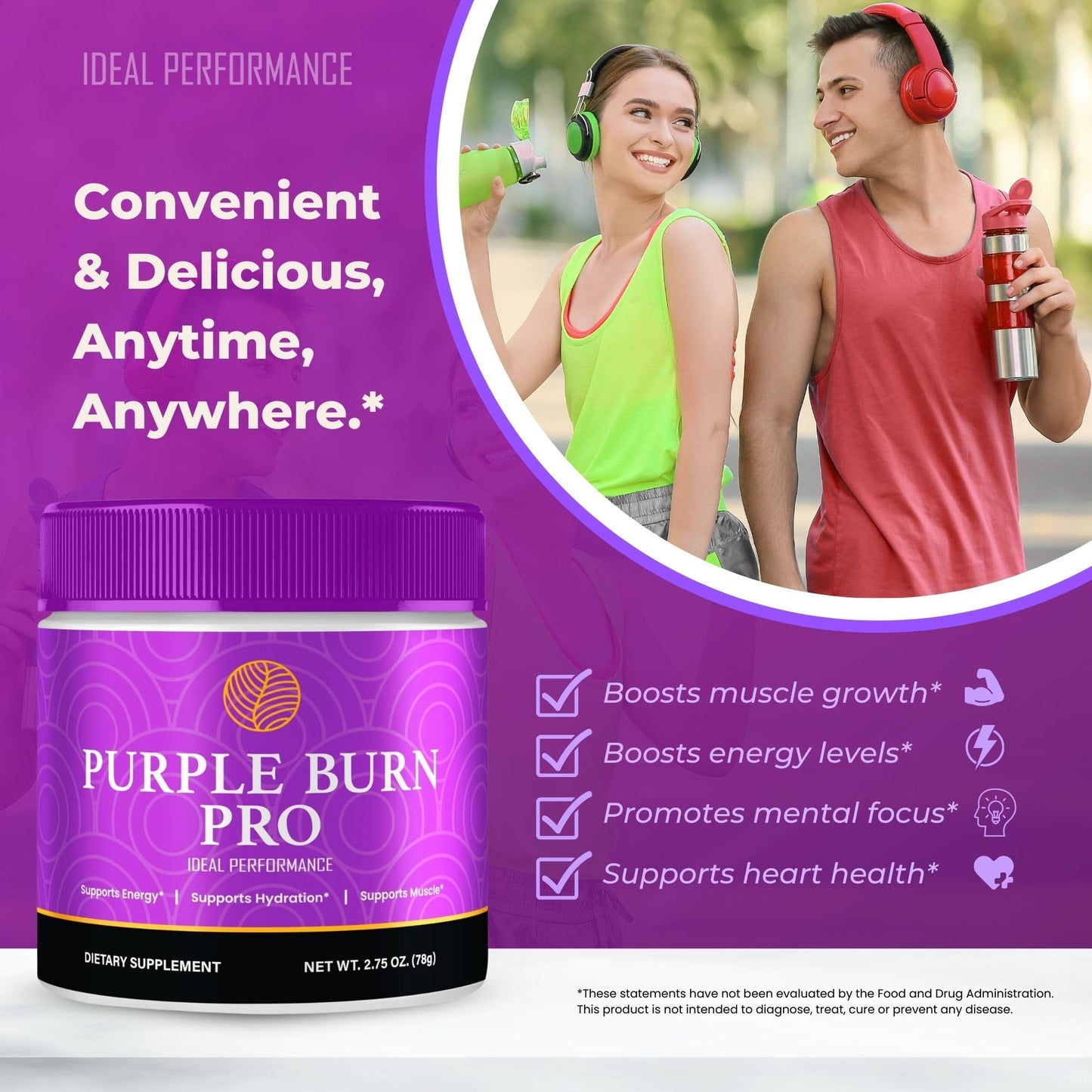 IDEAL PERFORMANCE Purple Burn Pro Powder 6