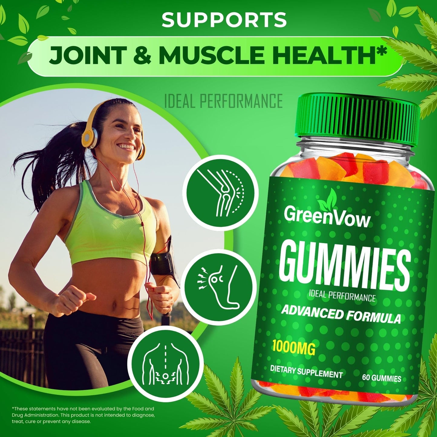 IDEAL PERFORMANCE GreenVow Hemp Gummies, 300 Count
