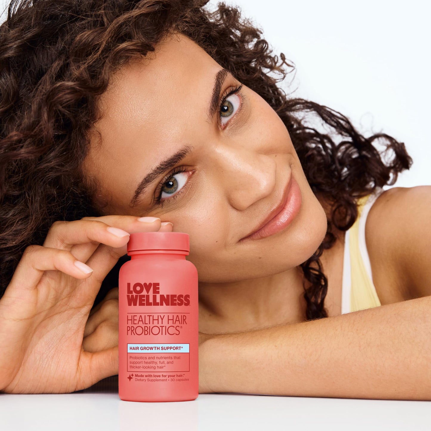 Love Wellness Healthy Hair Probiotics Capsules 30 Count