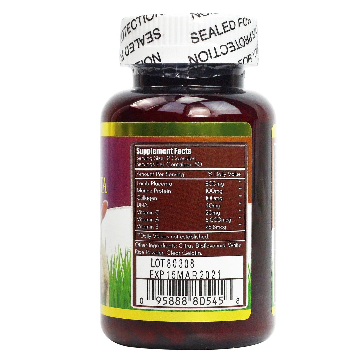 Woohoo Natural DNA Lamb Placenta Capsule 100