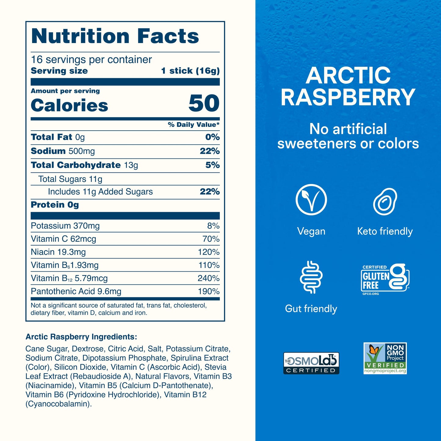 Liquid I.V. Hydration Electrolytes Spider-Man Arctic Raspberry Powder, 16 Count