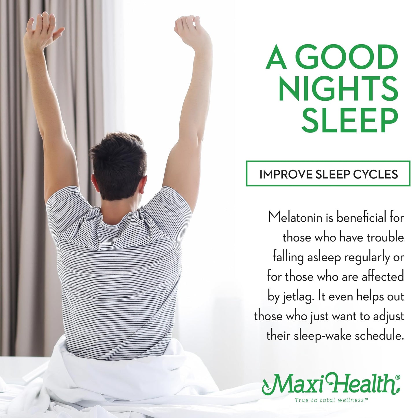 Maxi Health Melatonin 3 mg for Adults & Teens Chewable, 100 Count