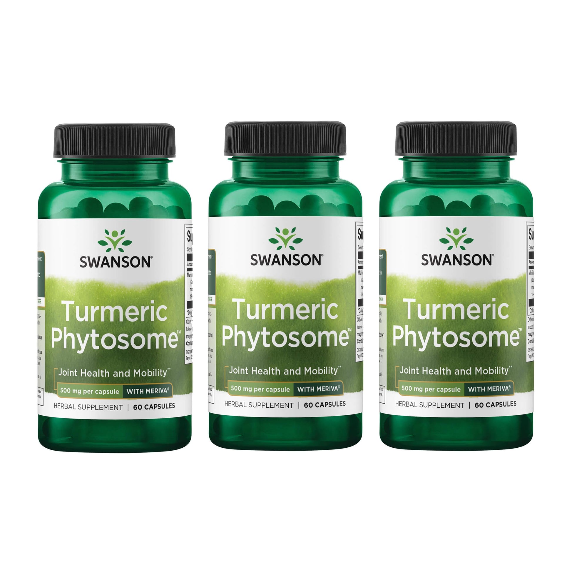 Swanson Turmeric Phytosome with Meriva 500 mg Capsules, 180 Count