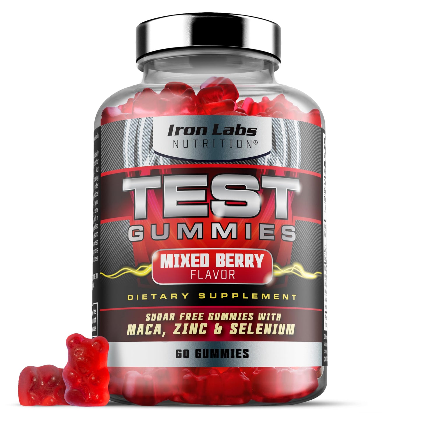 Iron Labs Nutrition Muscle Gummy Bundle - Creatine Monohydrate Gummies & Testo Gummies for Men, Chewable, 150 Count