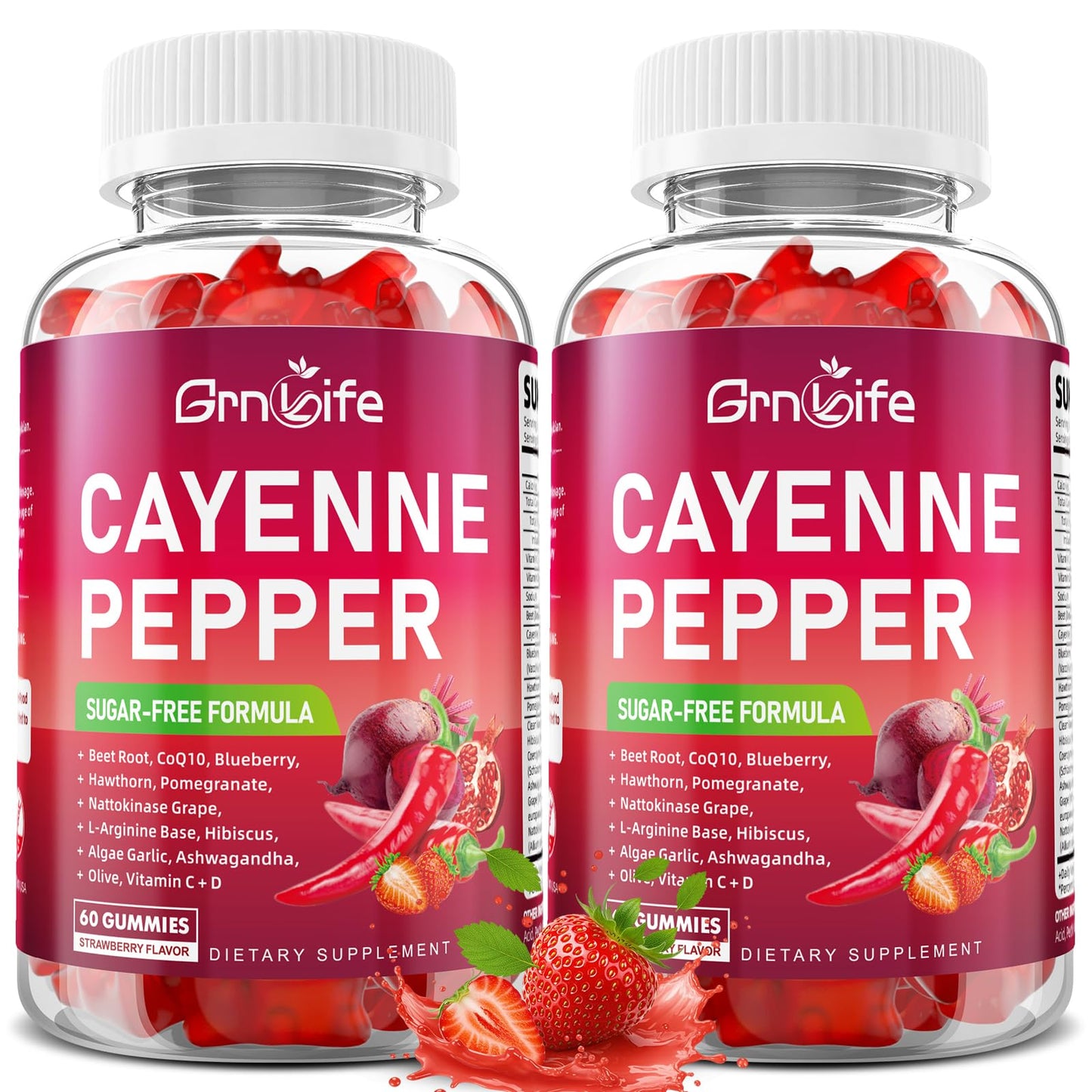 GrnLife Cayenne Pepper Beet Root Gummies 120 Count