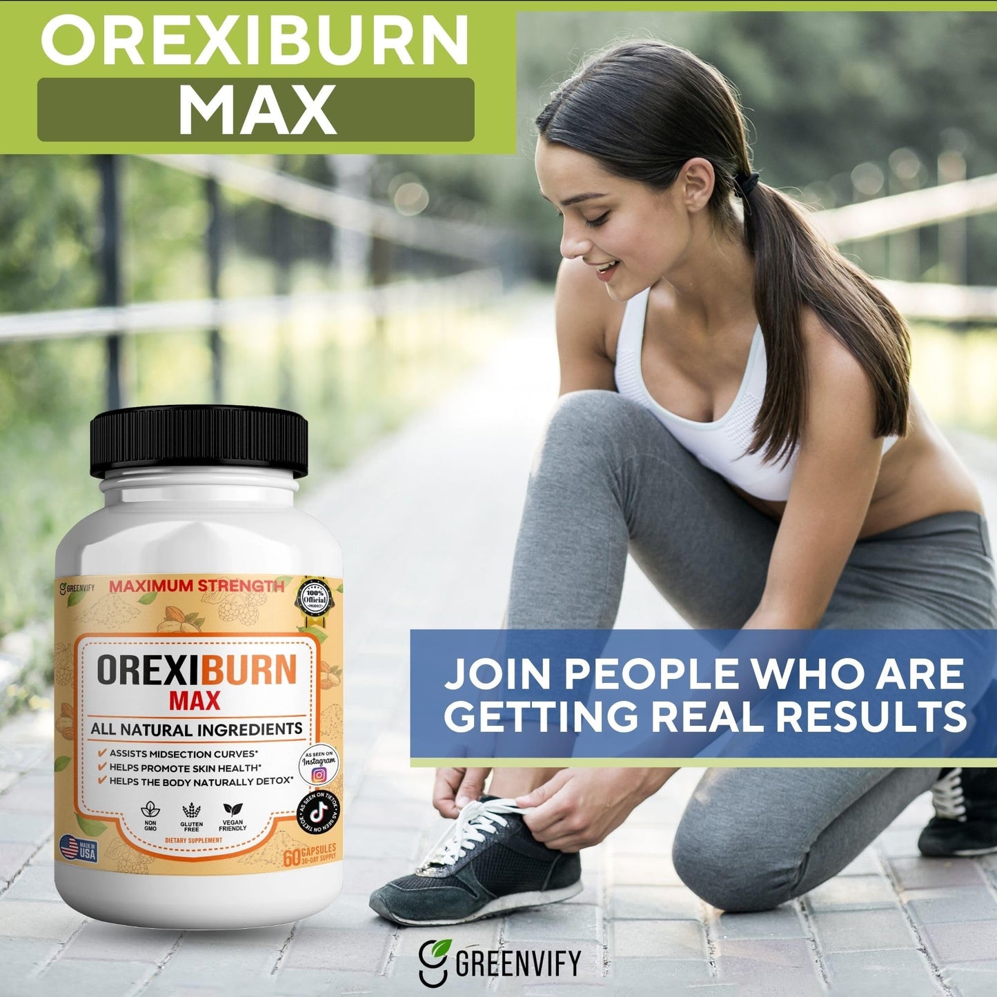 GREENVIFY Orexiburn Max Maximum Strength Supplement, 60 Capsules