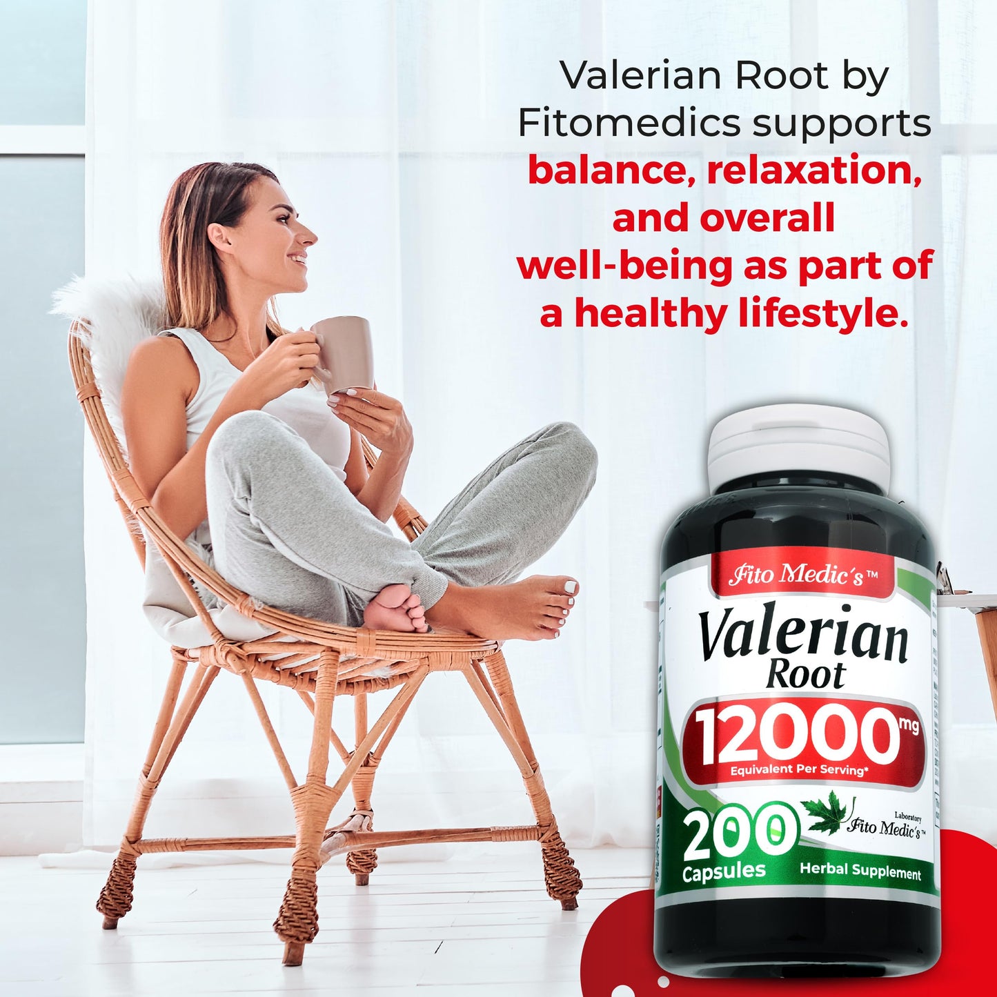 FITO MEDIC'S Valerian Root Capsules 200 Capsules