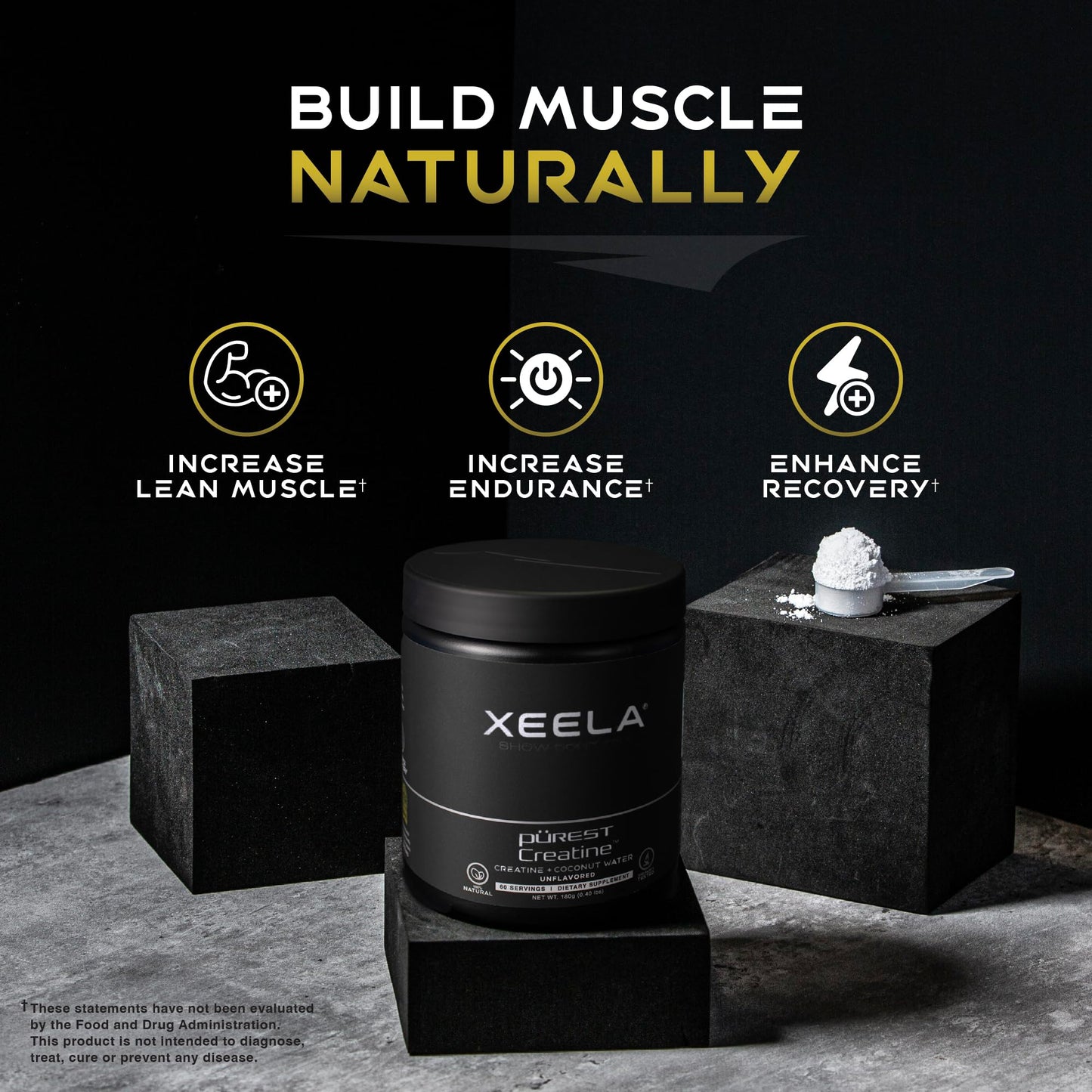 XEELA Creatine for Lean Muscle Gain Powder 8.82 Ounce