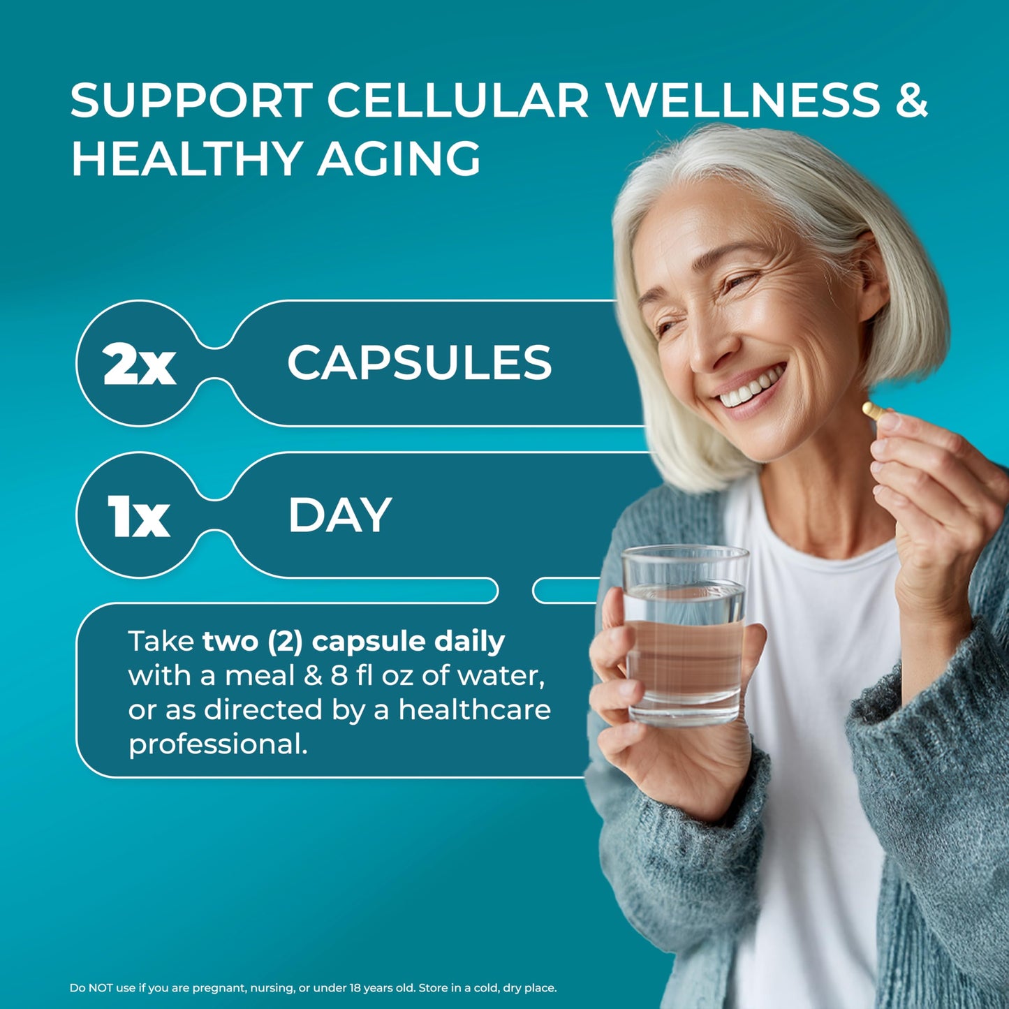 PUREHEALTH RESEARCH Youth Switch Anti Aging Supplement 60 Capsules