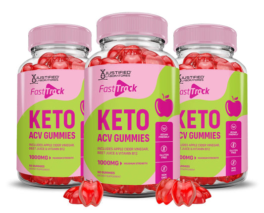 Justified Laboratories Fast Track Keto ACV Gummies 180 Gummies
