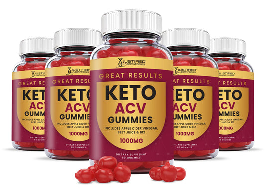 Justified Laboratories Great Results Keto ACV Gummies, 300 Gummies