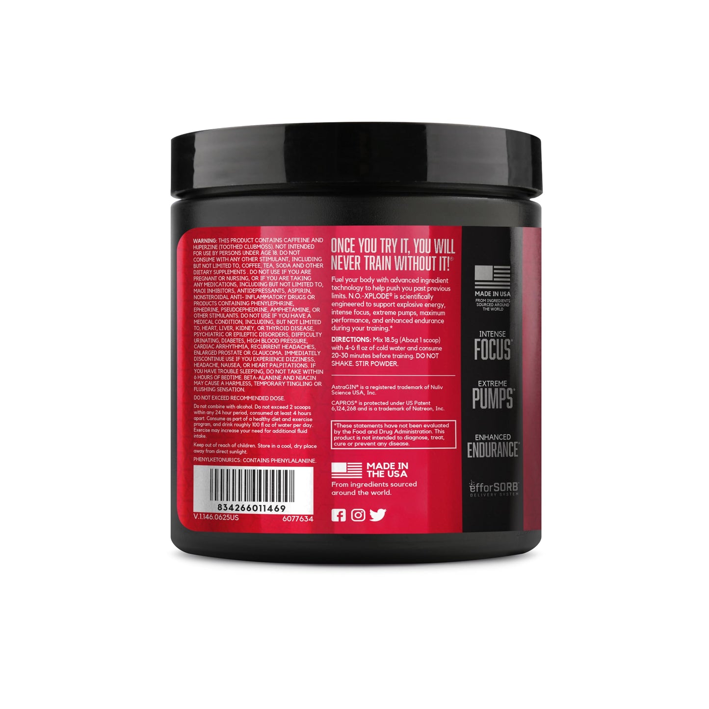 BSN N.O.-XPLODE Pre Workout Powder with Creatine