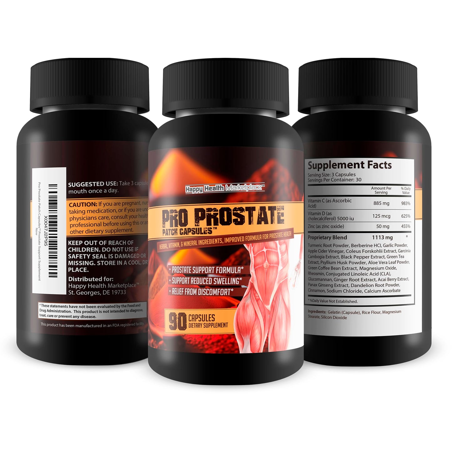 Happy Health Marketplace Prostate Patch 90 Capsules