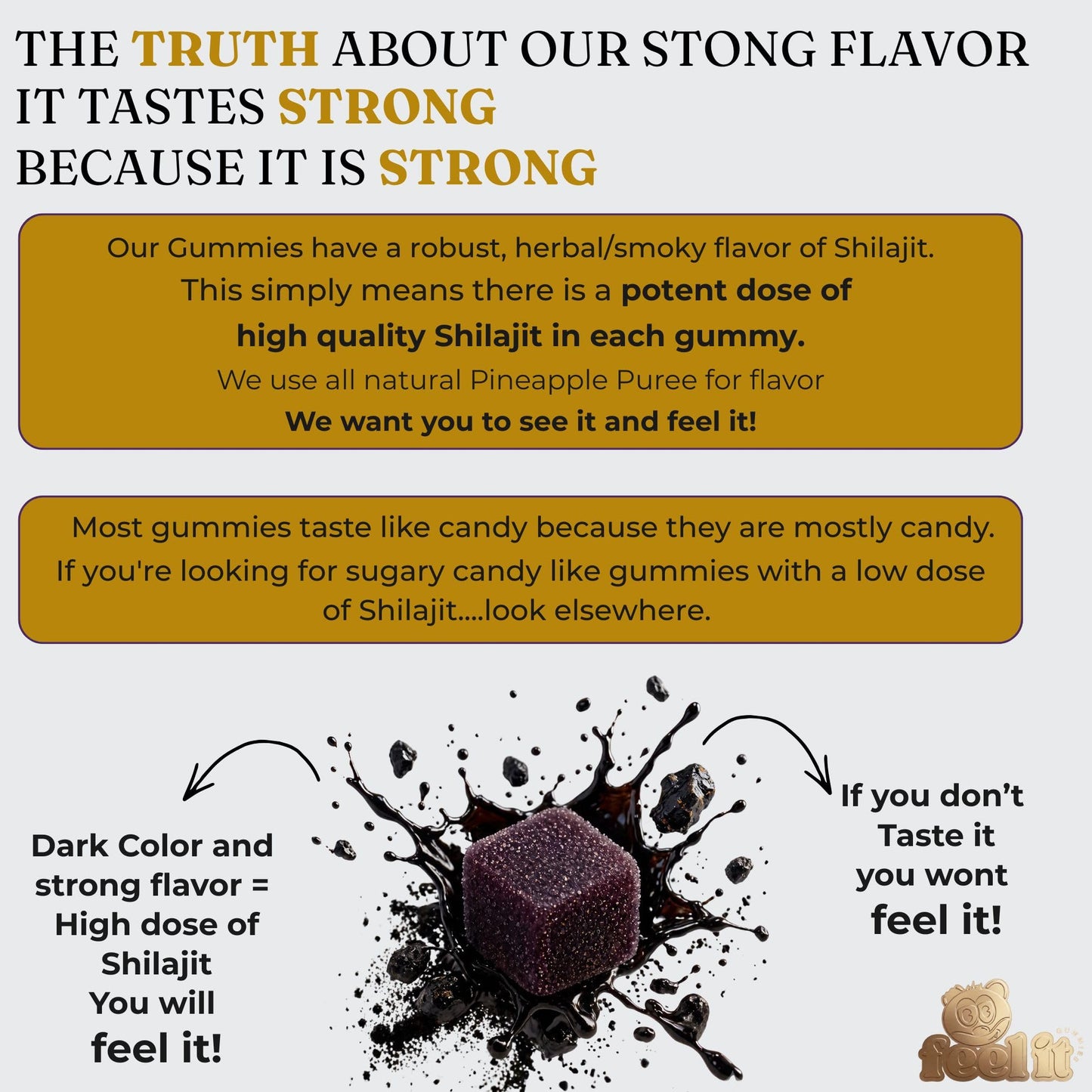 Feel It Gummies Shilajit 60 Gummies