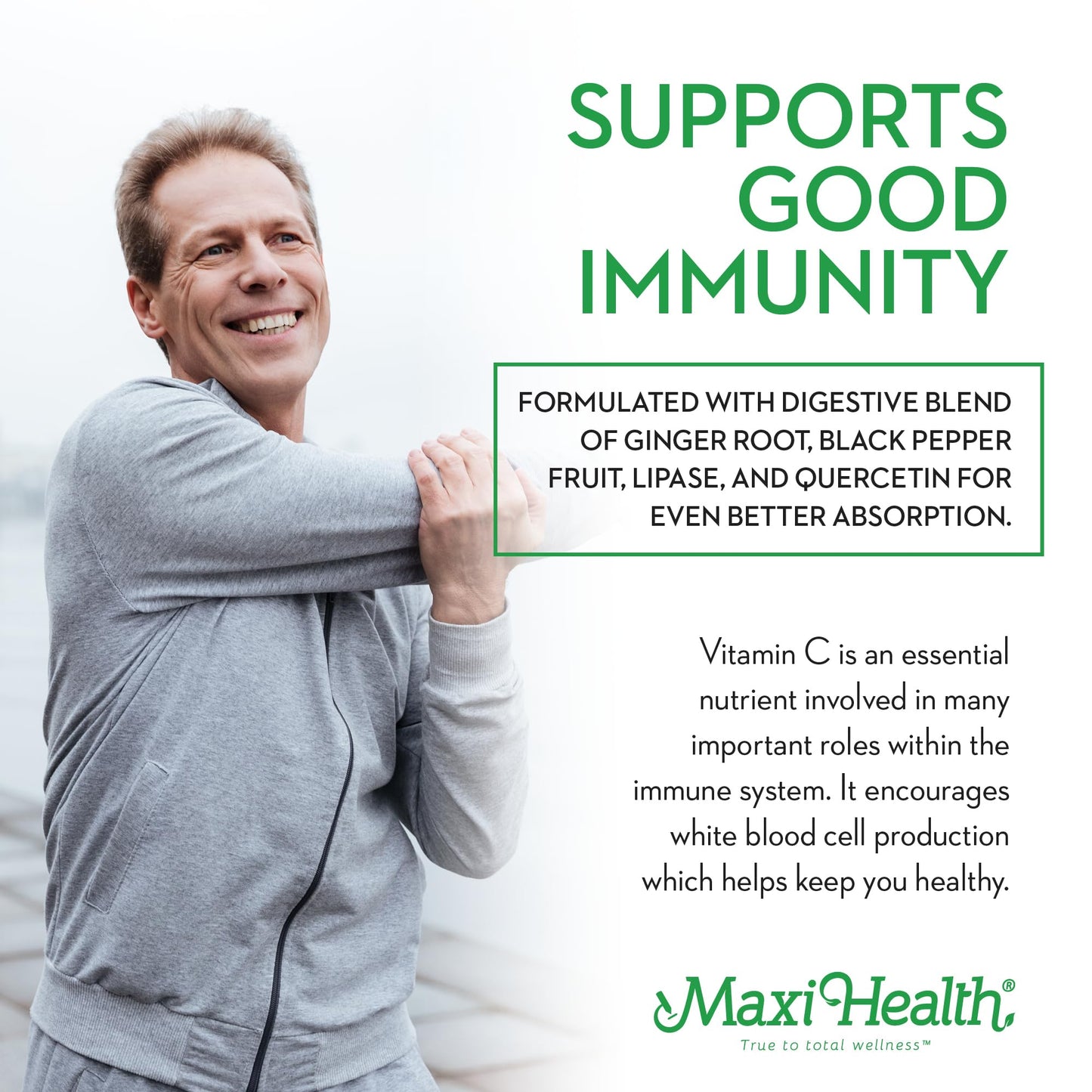 Maxi Health Liposomal Vitamin C 1000mg Capsules, 90 Count