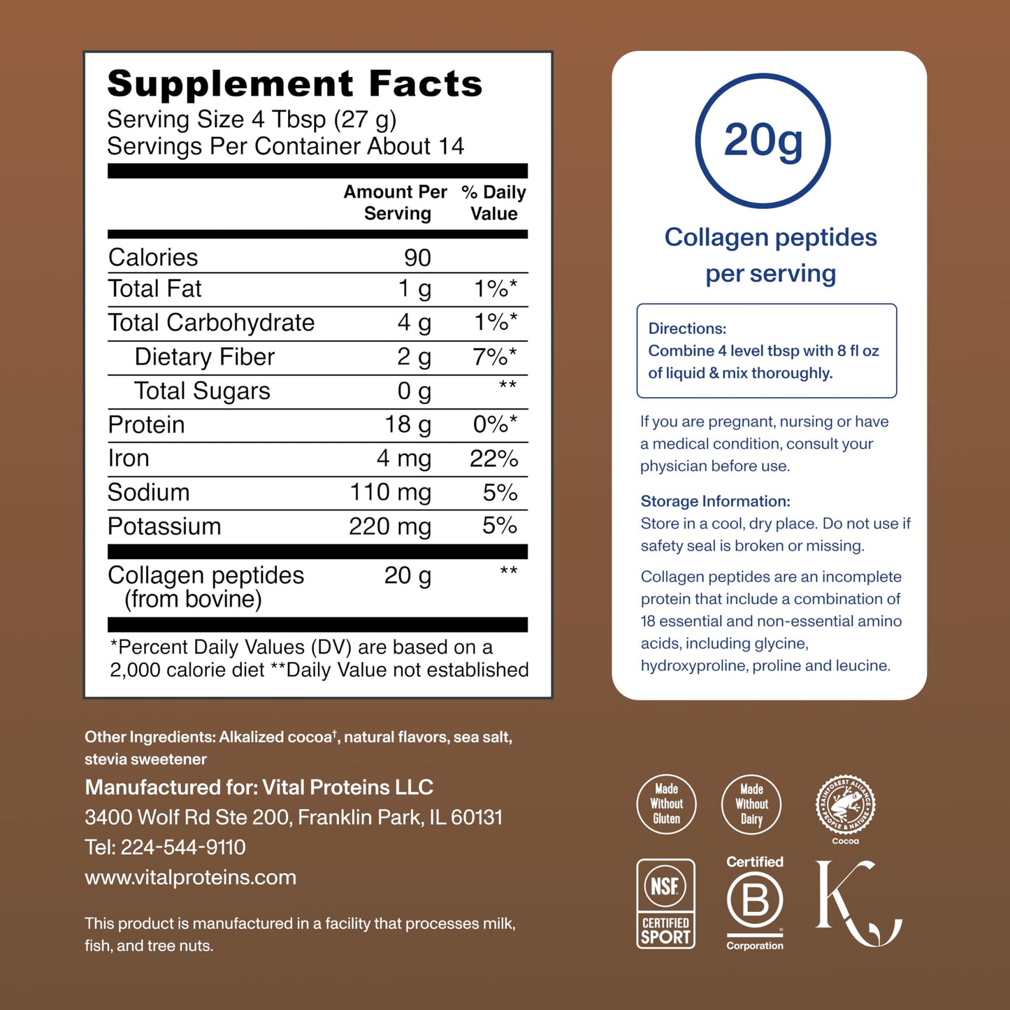 Vital Proteins Collagen Peptides Powder 13.5 oz