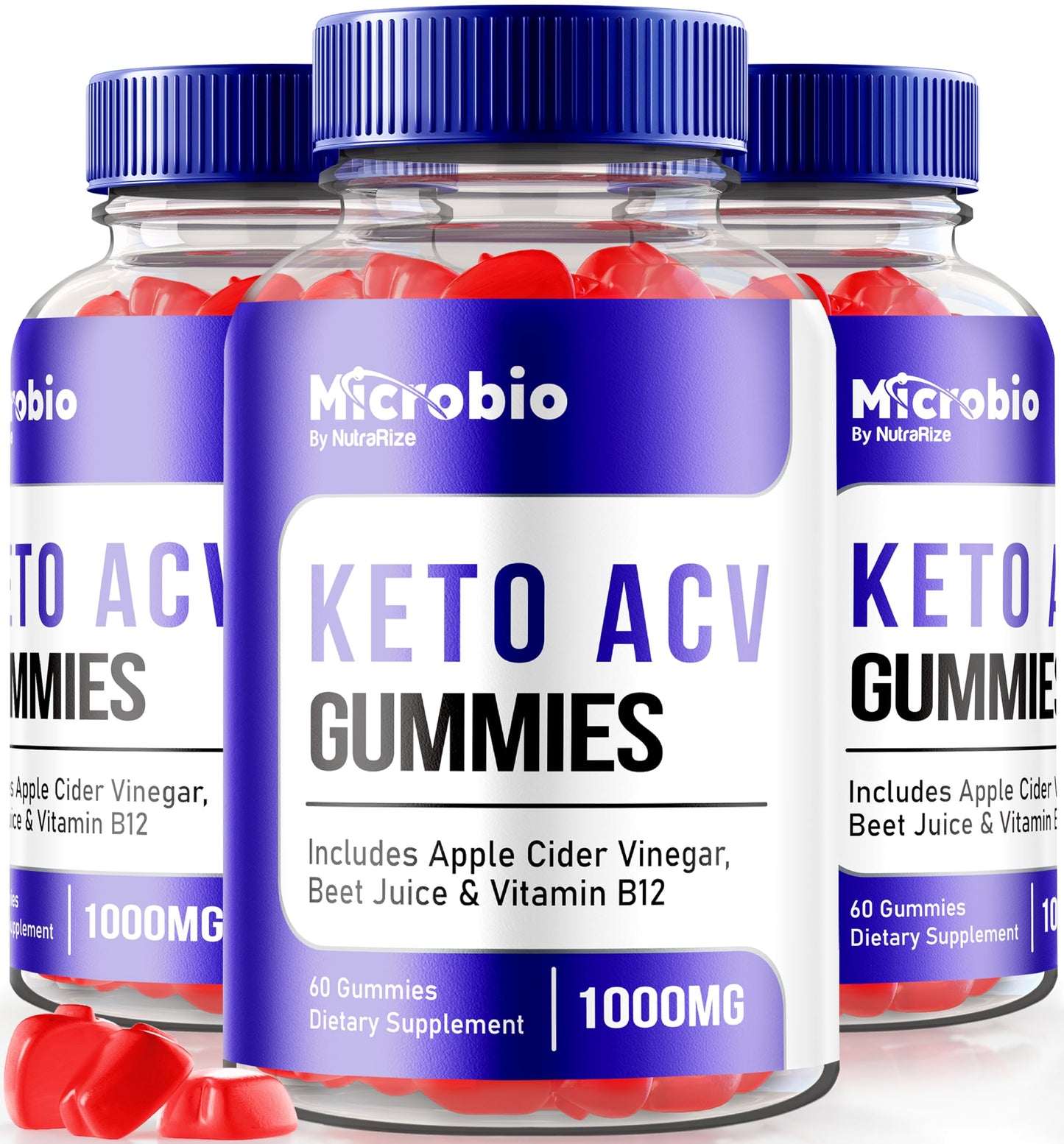 NutraRize MicroBio Keto ACV Gummies, 180 Gummies