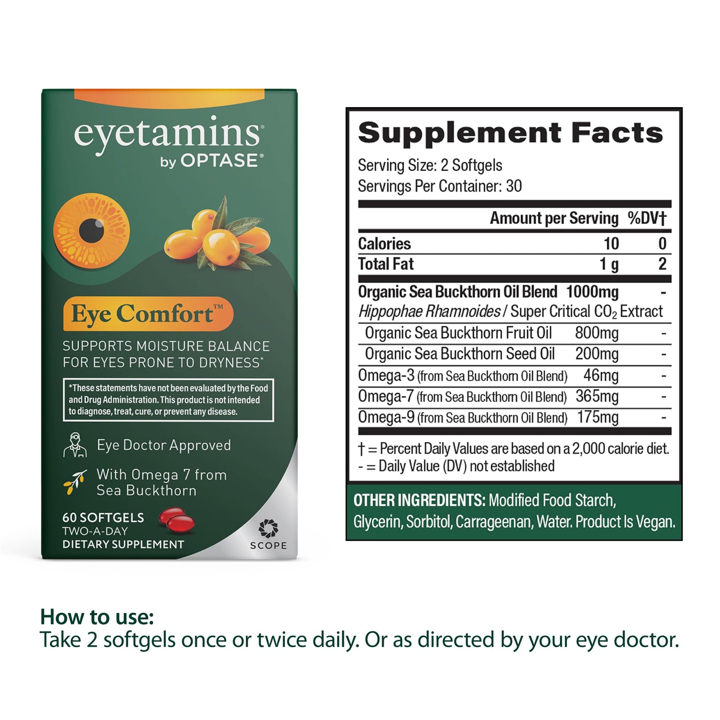 eyetamins Eye Comfort Softgels 60