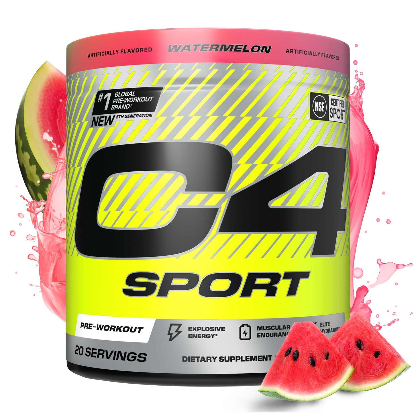 C4 Sport Pre Workout Powder, 20 Servings