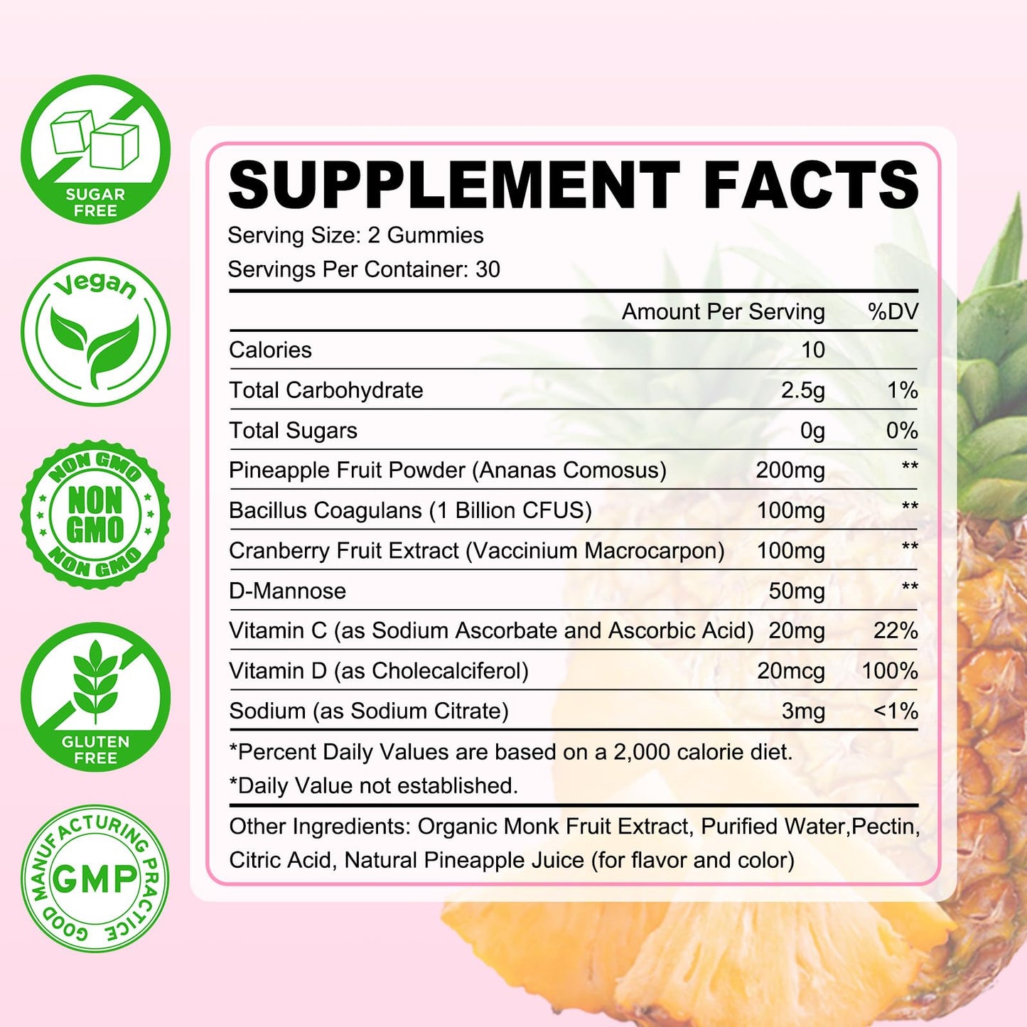 Sijigood Premium Feminine Balance Gummies for Women Sugar Free, 120 Gummies